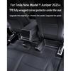 For Tesla ModelY Juniper 2025+ TPE Under Seat Corner Guard Seat Slide Rails Protector Cover Anti-Kick Decor Flocking Accessories
