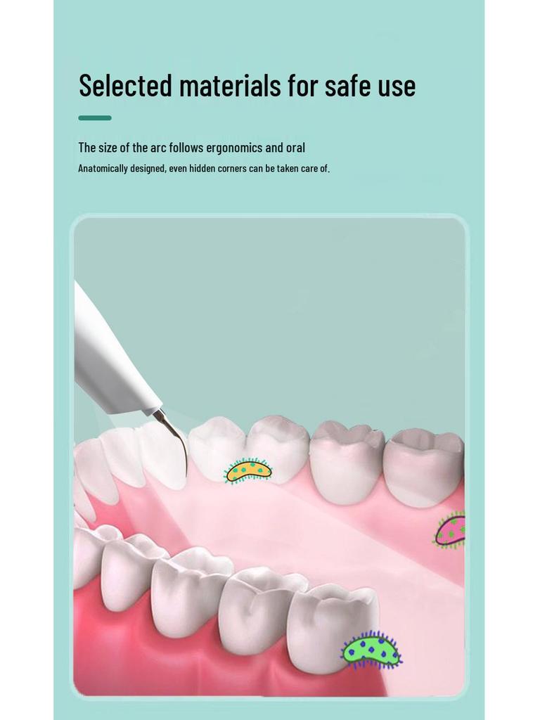 Portable Ultrasonic Tooth Cleaner - Tartar Removal & Whitening Device