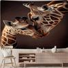 Spiegel Giraffe Thema Digitaldruck Polyester Wandbehang Wandteppich Dekorativ Wohnzimmer Schlafzimmer Büro Hintergrund Geschenk