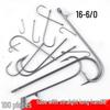 Long Shank Barbed Fishing Hook, Fine Wire Beak, Medium Length for Freshwater & Sea