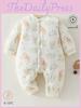 Baby Winter Baumwoll-Strampler Mit Verdicktem Isoliertem Stoff Für Neugeborene Jungen Mädchen