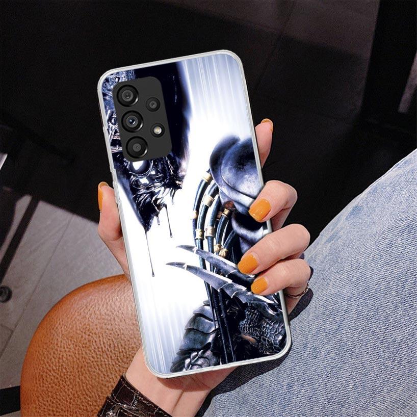 Alien Vs Predator Painted Phone Case For Samsung Galaxy A17 A16 A15 A14 A13 A57 A56 A55 A54 A53 A37 A36 A35 A34 A33 A26 A25 A24