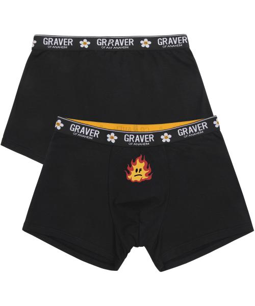 

[Graver] Мужские плавки Пламенная улыбка (1-Pack) [Отправлено из Кореи] 100% Оригинал Black - M