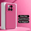 Liquid Silicone For Magsafe Case for Xiaomi Mi 15 13 14 12 Pro Ultra Redmi K50 K60 K70 K80 Matte Soft Magnetic Skin Cover