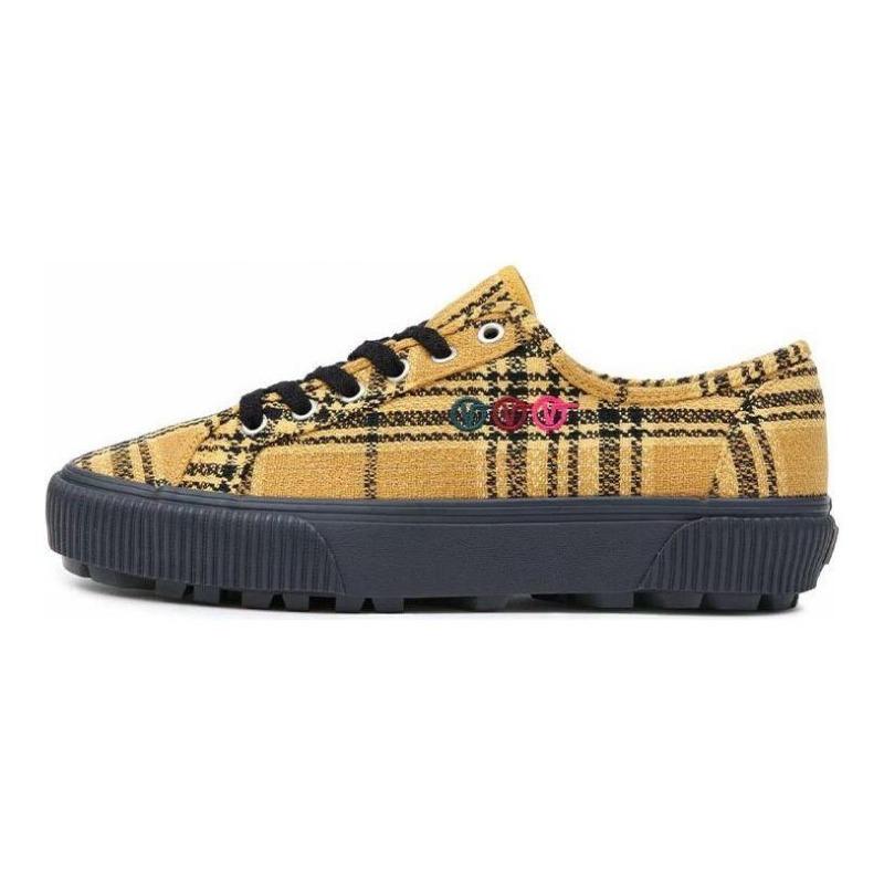 Curren x Knost x Vans Delridge SF Low Top Casual Unisex Skate Shoes Yellow VN0A4BXHYLW 37