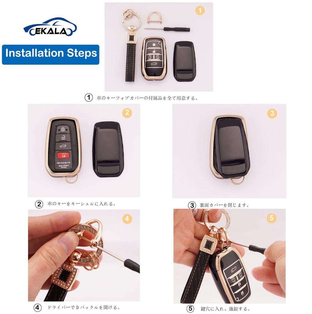 Key Case for Key Key Key New Voxy 90 Series Key Compatible with Toyota Noah 90 Series Smart NOAH Alphard Key 5 Toyota, Holder, Cover, Protection,