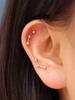 Minimalpiercing 14K Constellation Ball Piercing Earrings