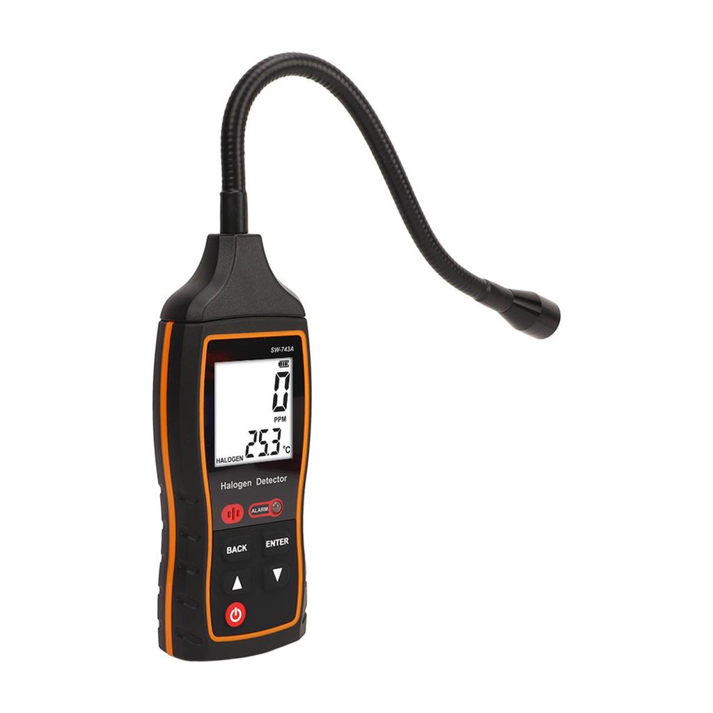 Halogen Gas Detector 0 To 1000PPM Sound Light Vibration Alarm Digital Air Conditioning Refrigerant Freon Leakage Tester