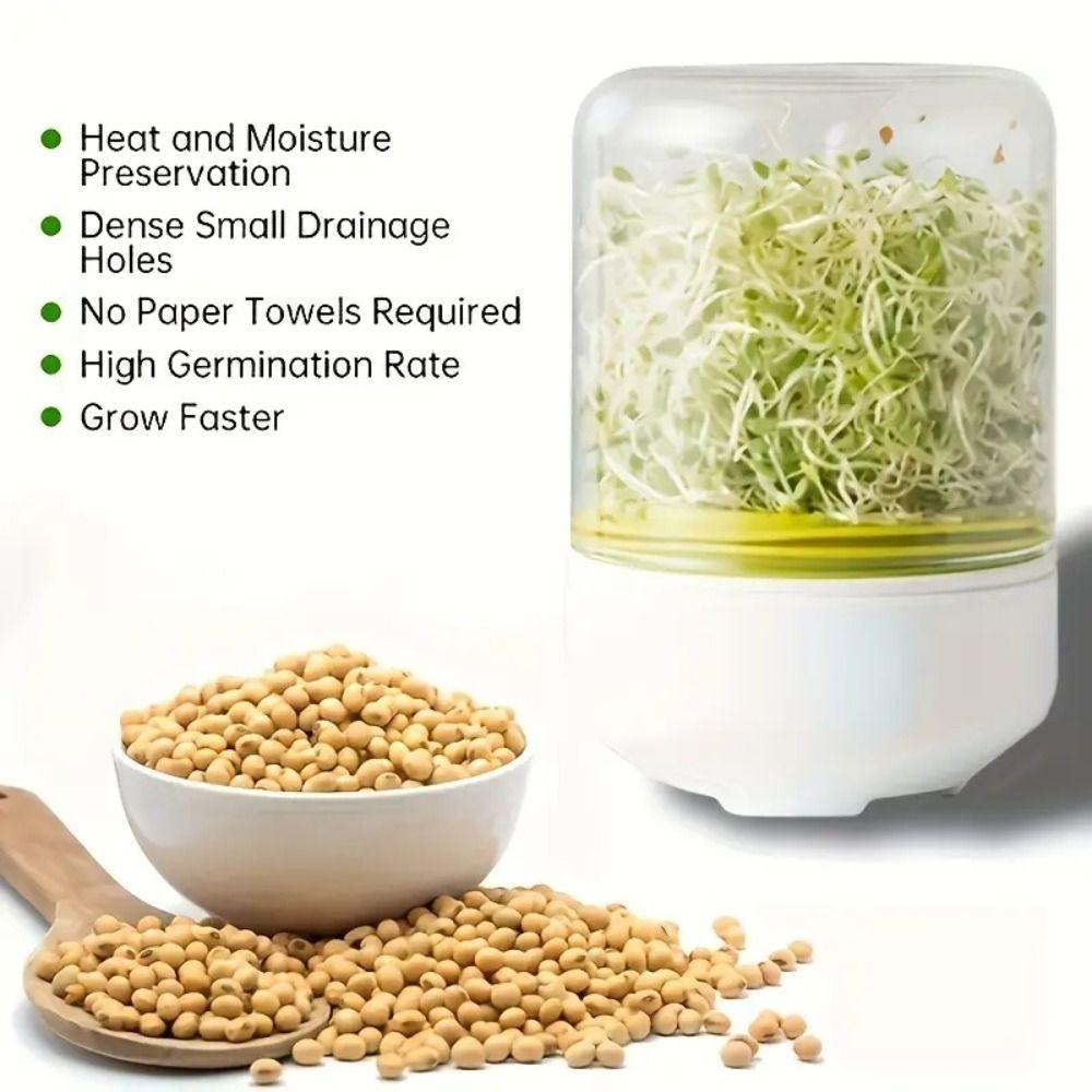 Large Capacity Bean Sprout Growing Machine Mini Sprout Dish Growing Pot  Indoor Farming