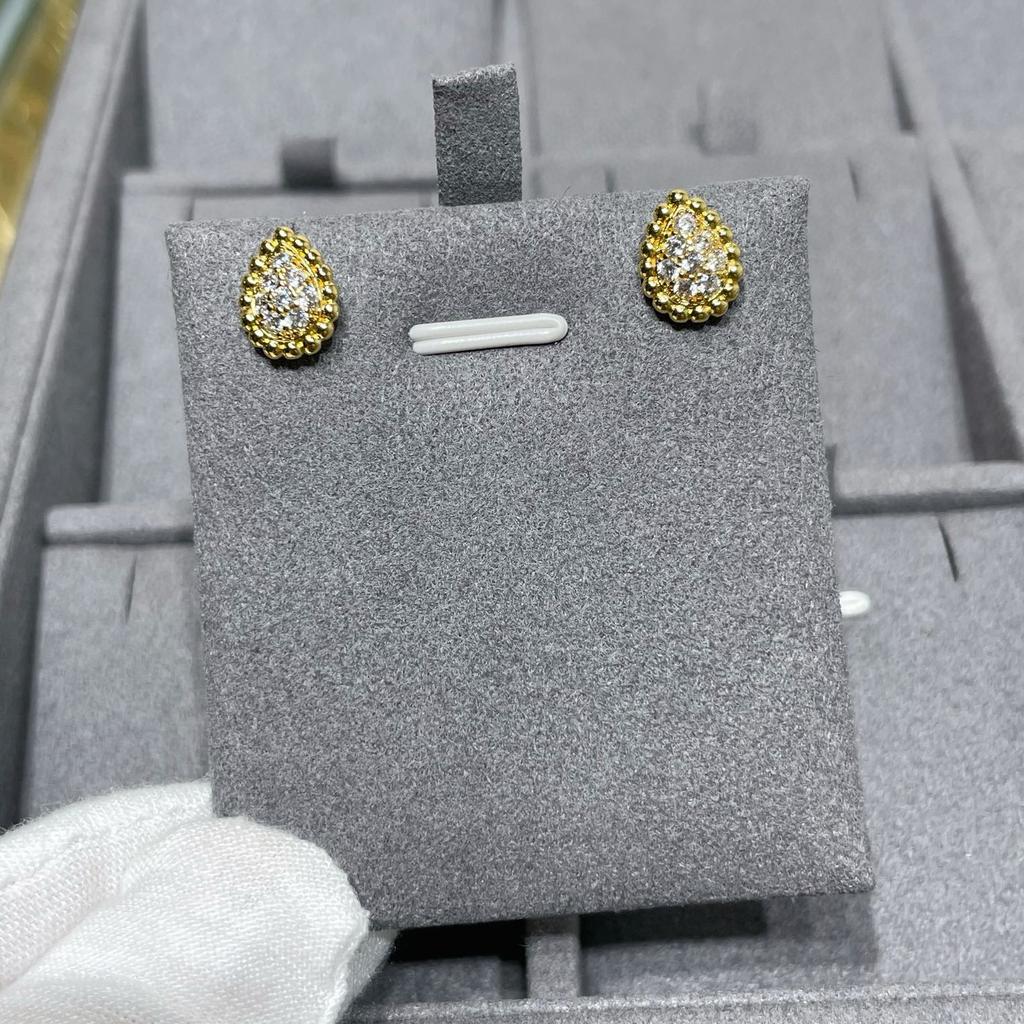 Hot Brand Vintage Earrings for Women Luxury Jewelry Fashion Water Drop Designer Eardrop Pure 925 Sliver Party Stud Earrings