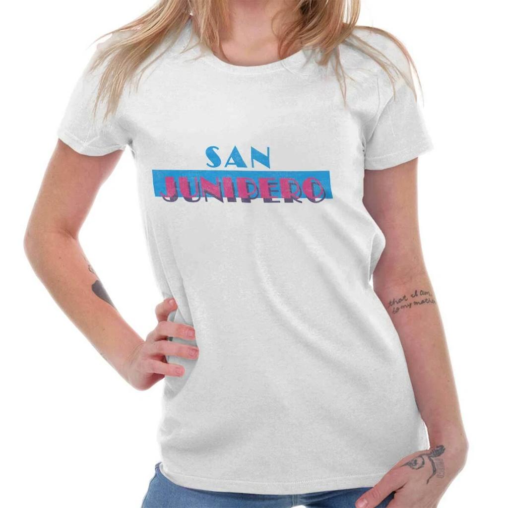 Cool San Junipero Town Pop Culture TV Show Womens Top Junior Graphic Tee