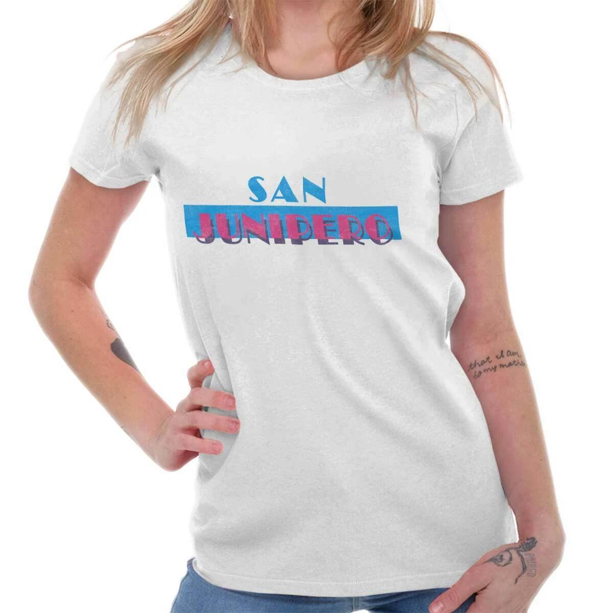 Cool San Junipero Town Pop Culture TV Show Womens Top Junior Graphic Tee S