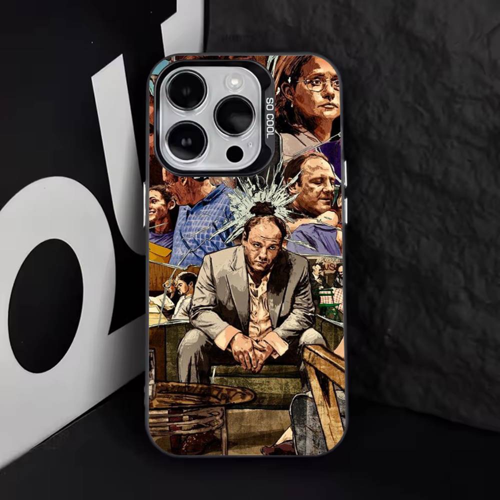 T-Tony S-Soprano Cool Phone Case For iPhone 17,16,15,14,13,12,11,Pro,Max,Plus,E,Air,Mini Black Tpu Cover