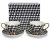 Porcelain Cups Set 2X250 In A Gift Box Houndstooth Collection
