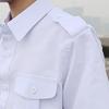Summer Short-Sleeve White Security Uniform Shirt for Community Gatekeepers and Hotel Staff