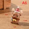 Resin Christmas Decorative Ornaments Animal Modeling Christmas Gifts Desktop Ornaments Resin Crafts Daily Gift Giving Figurines