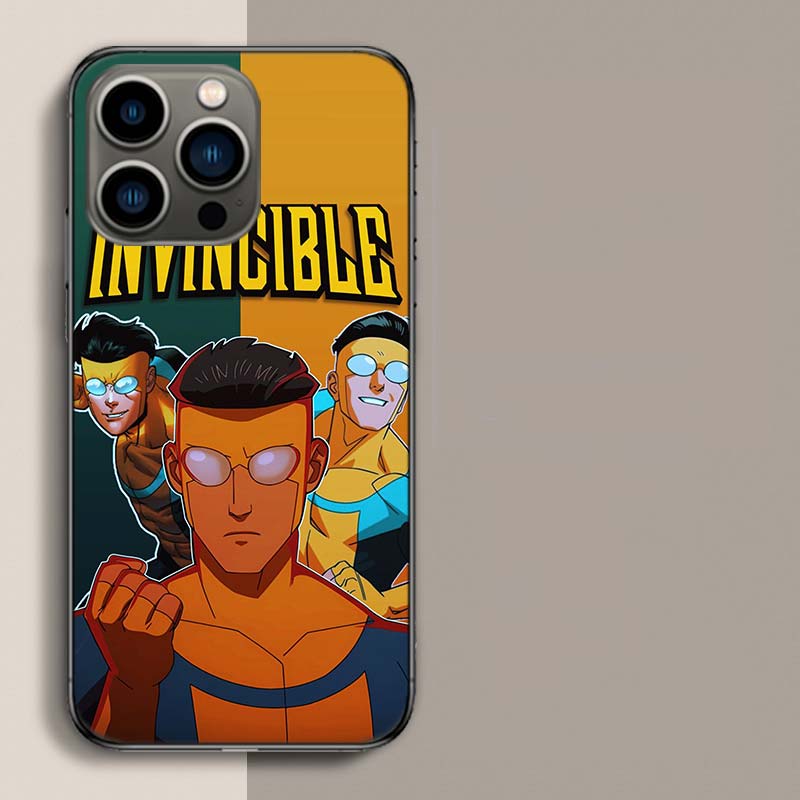 Cartoon Invincible Phone Case For Iphone 17 Air 15 Pro 14 Plus 16 Pro Max 17E 16E 12 13 Mini 11 Cover Cute Fundas