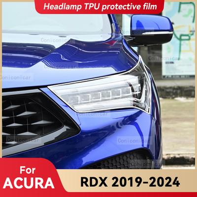 Pour ACURA RDX 2019-2024 2023 Film Protecteur Transparent en TPU pour Phares de Voiture Autocollant Changement de Couleur Teinte Phare Avant
