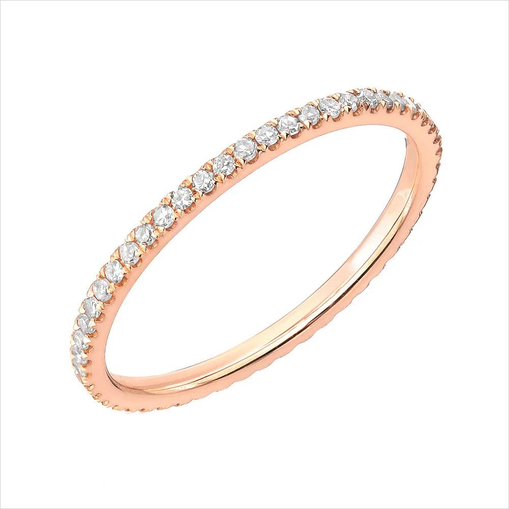 1/3PCS Thin Dainty Stackable Ring Mariasz Minimalist Full Eternity Band Cubic Zirconia Gold Plated Pave Rings for Women