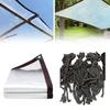 Heavy Duty PVC Tarpaulin with Convenient Grommet Spacing for Stability