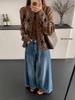 Autumn 2025 School-Style Knitted Cardigan with Diamond Pattern – Long Sleeve, Fashionable, Soft, and Smooth.