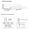 In-Stock 30cm U-Shaped Wall-Mounted Acrylic Shelf