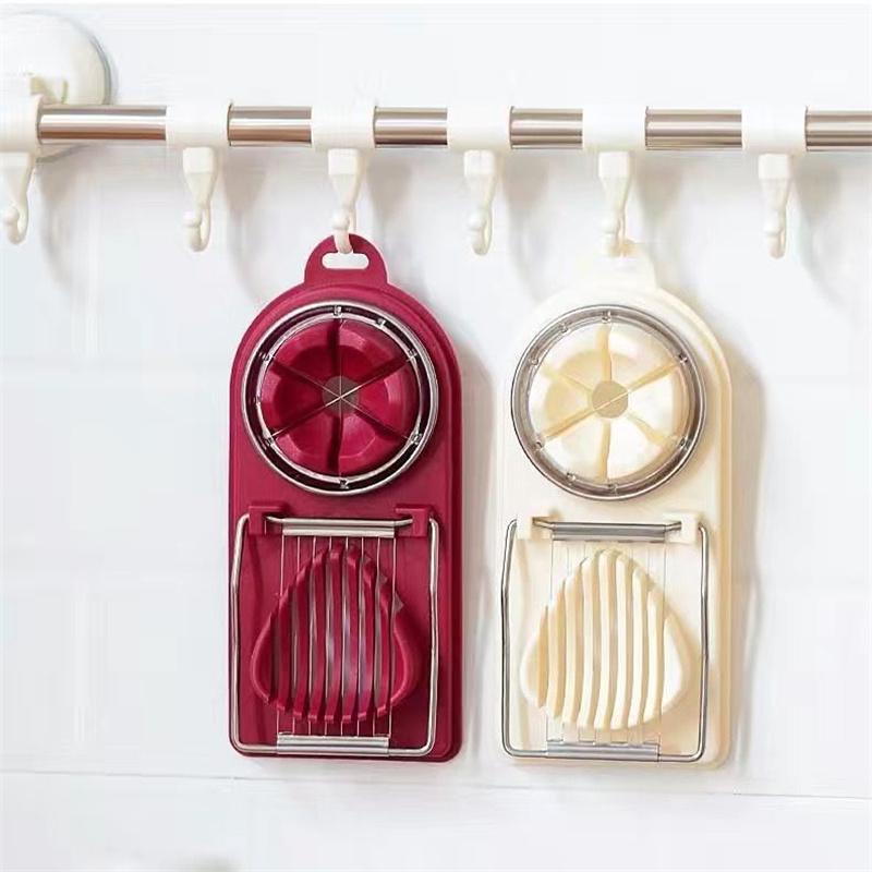 Egg Slicer For Hard Boiled Eggs, Multipurpose Boiled Egg Slicers Cutter, Stainless Steel Wire With 2 Slicing Styles