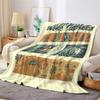Four Seasons Outdoor Flannel Blanket Warm Soft Halloween Christmas Couch Warm Cozy Decorative Decor Gift For All Season