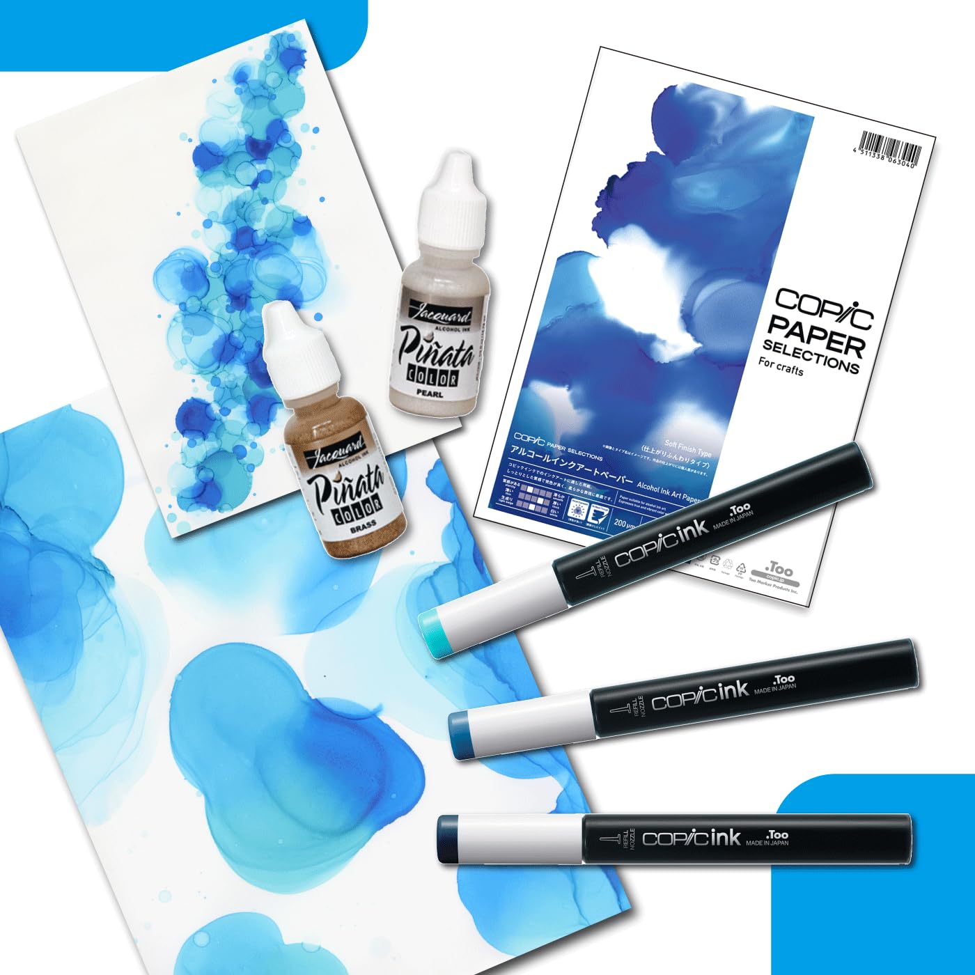 

для чернильного искусства Copic Too Набор материалов для обучения искусству спиртовых чернил [Рекомендовано для начинающих]