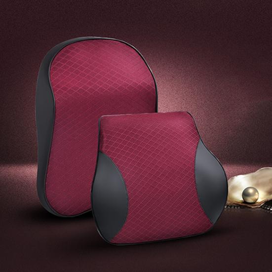 Space Memory Foam Cushion Pad Travel Headrest Head Car Pillow Lumbar Support