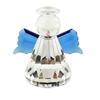 Crystal Angel Figurine Decorative Glass Sculpture Tabletop Ornament Faceted Design with Wings and Halo for Home Office Display