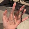 Neue 8,5 cm starke Haarspangen für Frauen Koreanische große transparente Haarklammern Mädchen Pferdeschwanz Haarschmuck