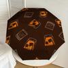 1pc Whiskey Glass Ice Pattern Umbrella Design Automatic Opening and Closing Umbrella, High-quality Travel Umbrella,  c1128067