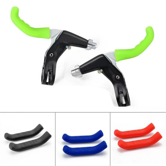 2Pcs MTB Bike Folding Bicycle Brake Lever Handle Protective Cases Silicone Cover