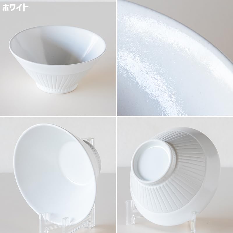 TAMAKI Craft Line Rice Bowl White Diameter 13 X Height 6 Cm Made Japan Ceramic Dishwasher Safe T-959190