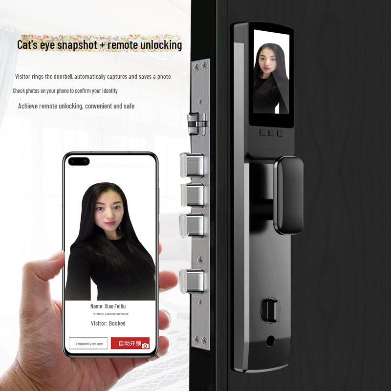 Smart Anti-Theft Door Lock: Fully Automatic Face & Fingerprint Recognition with Password & C-Level Core