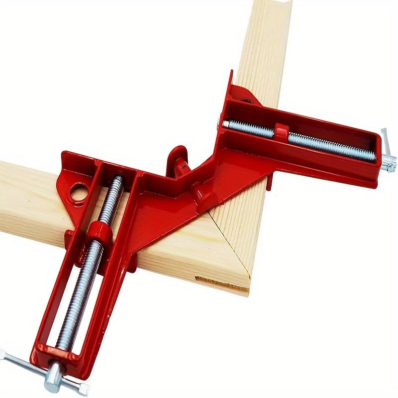 

90-градусный угловой зажим для фоторамки, угловой зажим, угловой держатель, инструмент для деревообработки красный