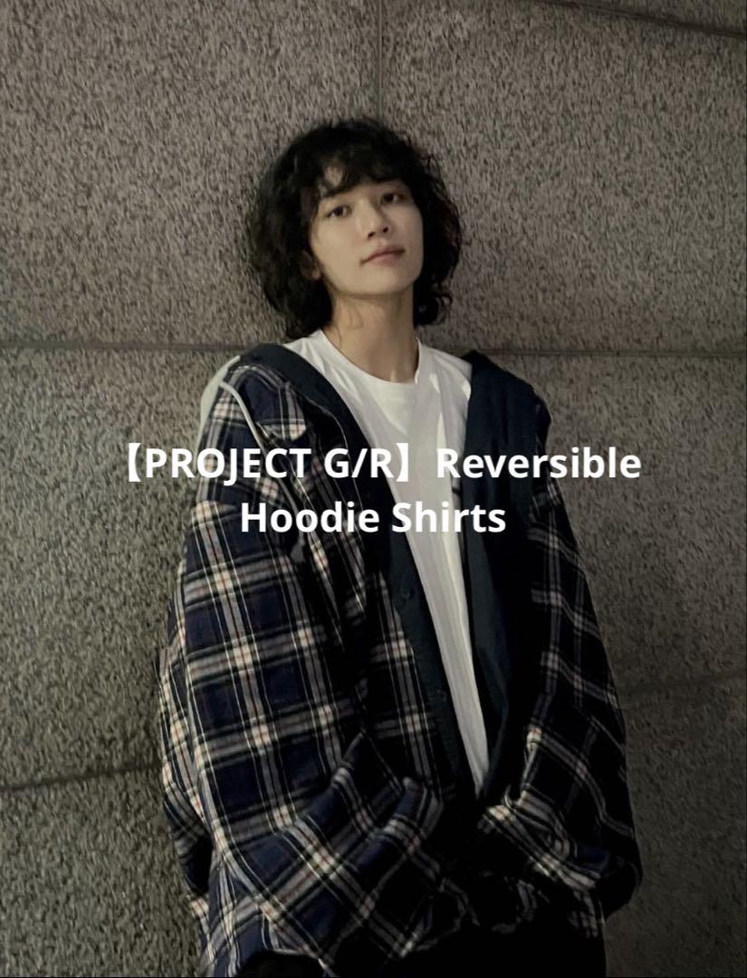 

[USED] PROJECT G/Reversible Hoodie Shirts