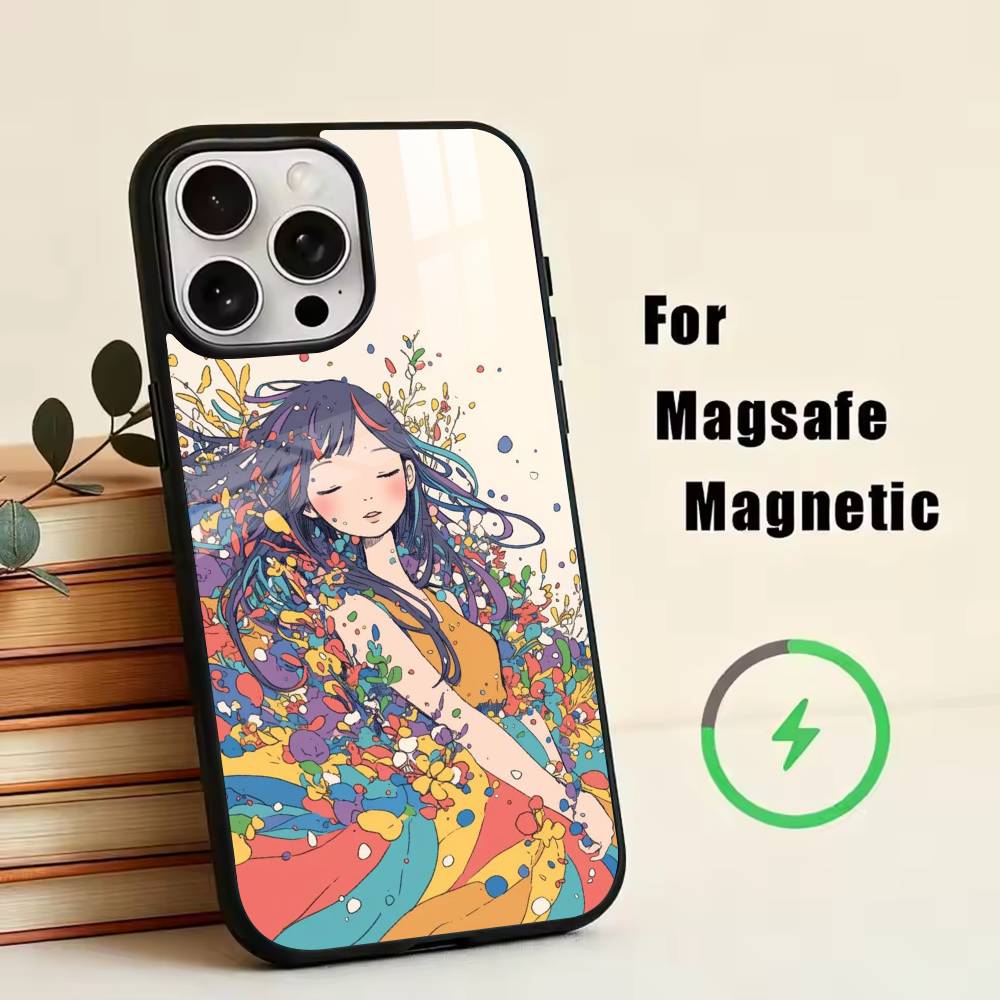 C-Cartoon illustration  Phone Case For iPhone17,16,15,14,13,12,11 Plus,Pro Magnetic For Magsafe Wireless Charging