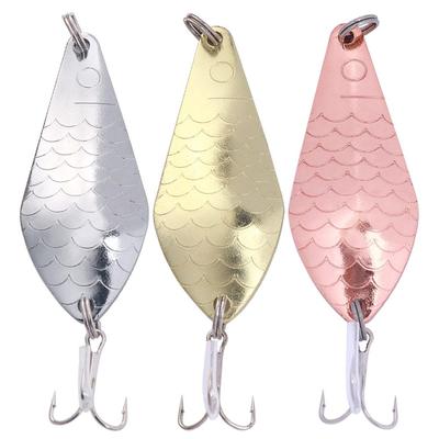 Metaliniai Vib Leech Spinners Šaukšteliai Masalai 7CM-20G Žvejybos masalai Kieti Masalai Sequins Noise Paillette Dirbtinis masalas su Treble Hook