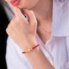 Benmingnian Red String Bead Bracelet - Versatile Leather Rope for Couples