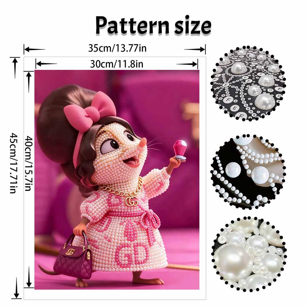 Disney Pearl Painting Painting Kit Glamorous Pearl Art Home Decor Handmade Gift DiamondJewelry 128 characters.