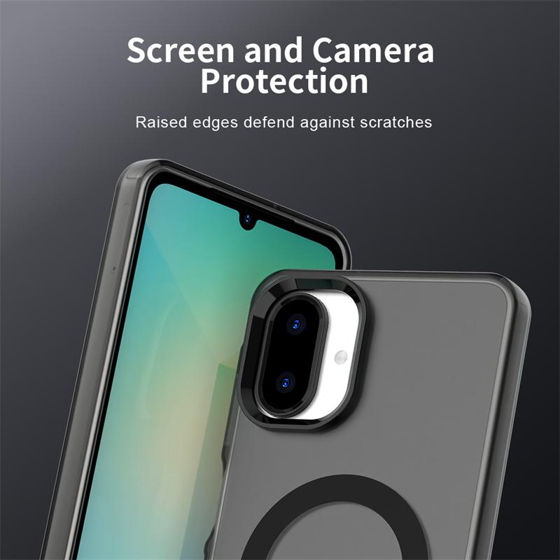 Magnetic Adsorption Wireless Charge Clear Case For Samsung Galaxy A07 Transparent Back Case For Samsung A07 Case For Samsung A07