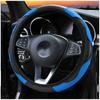 Universal Leather Car Steering Wheel Cover for Toyota Corolla Yaris Auris CHR Camry Prius RAV4 Highlander Anti-Slip Dust-proof