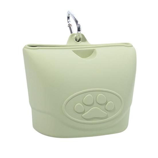 

Силиконовый мешочек для лакомств для собак, маленький, сумка для лакомств для тренировок питомцев с магнитной застежкой и поясным зажимом для тренировок, прогулок светло-зеленый