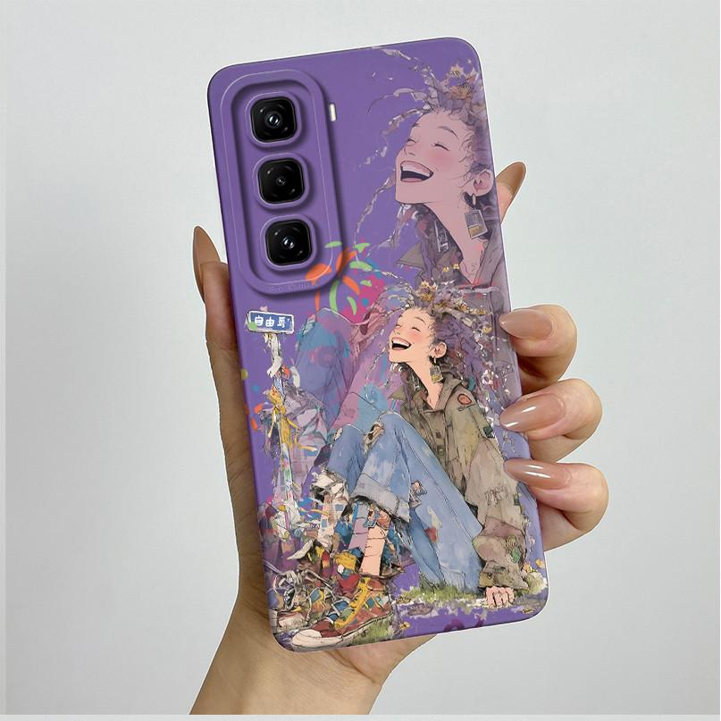 For Infinix Hot 50 Pro 4G Case Pretty Flowers Soft Silicone Shell Cover For Infinix Hot 50 Pro Plu 4G Phone Case Hot50Pro Coque