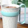 10pcs Anti-Scald Insulated Cup Holder Heat Resistant Removable Tea Cup Sleeve Plastic Paper Cup Stand Kitchen Accessories