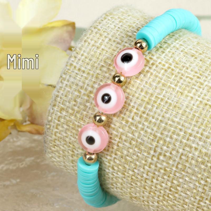 Evil Eye Crystal Beaded Adjustable Bracelet for Boys & Girls