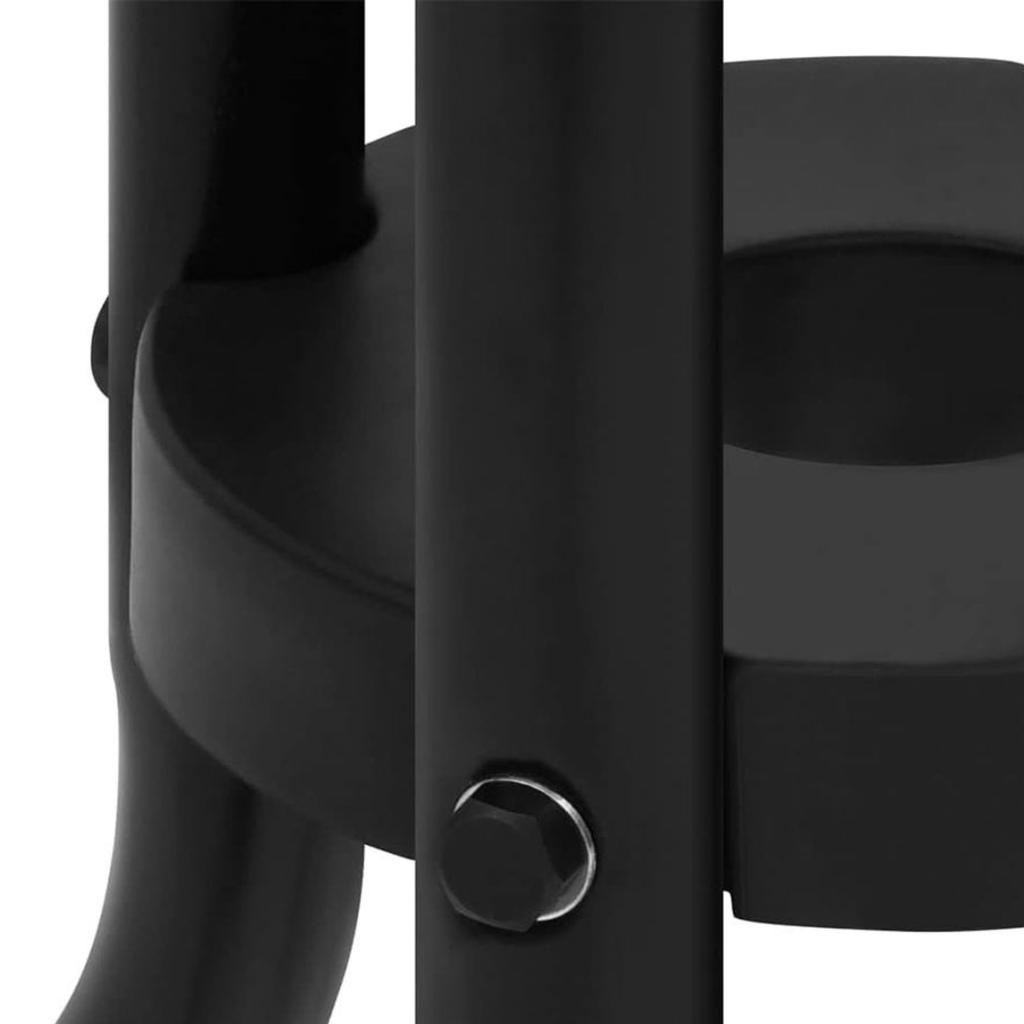 Set di Mobili per Balcone Piccolo Giardino Terrazza 2 Sedie e Tavolino da Caffè in Vetro