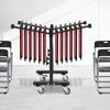 12-Chair Capacity Wedding Folding Chair Cart 4-Wheel Chair Dolly Height Adjustable (26.97-30.91in) for Banquet Halls,Churches
